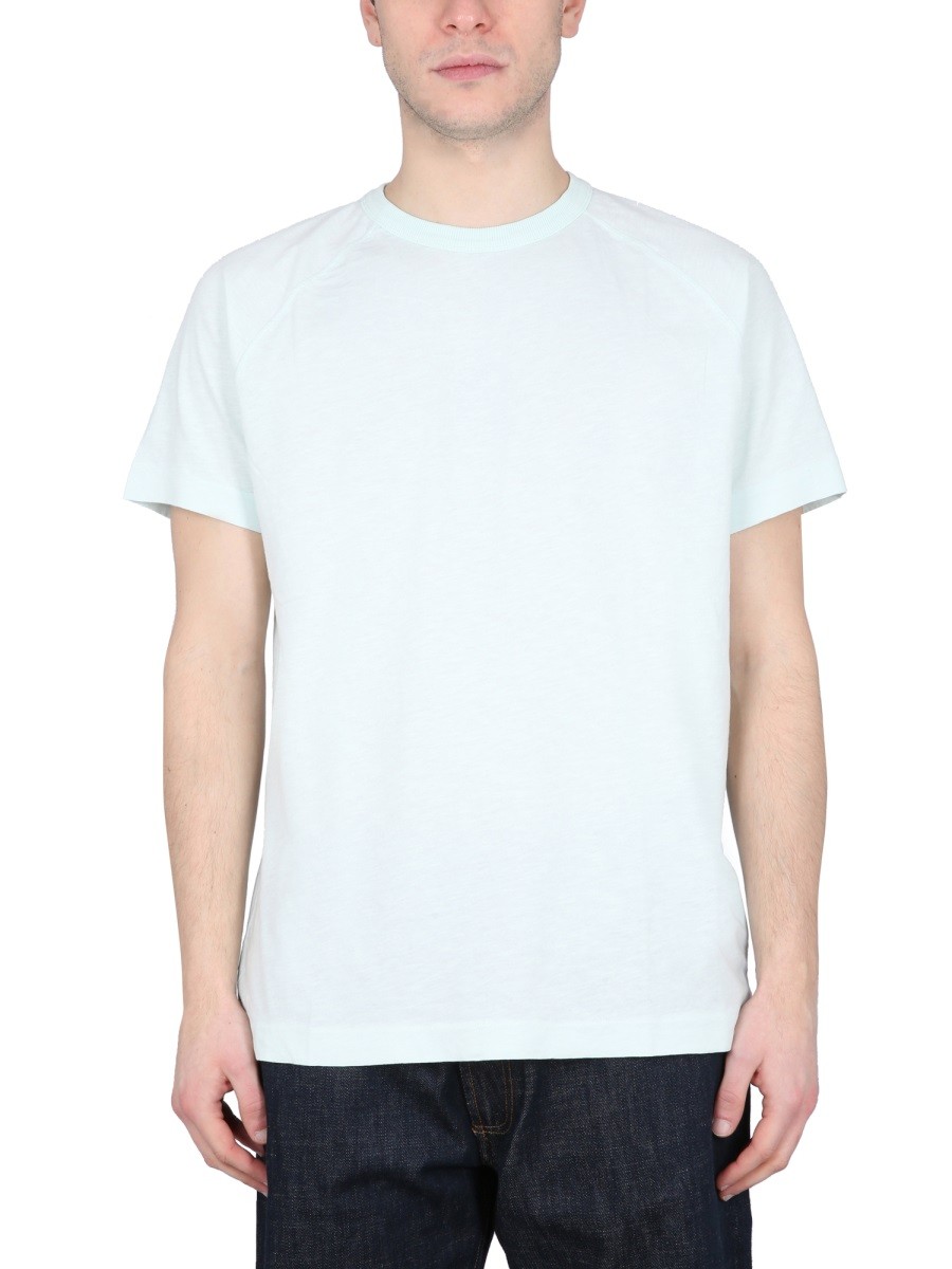 Refresh your wardrobe with the YMC men's TELEVISION T-SHIRT in Azure