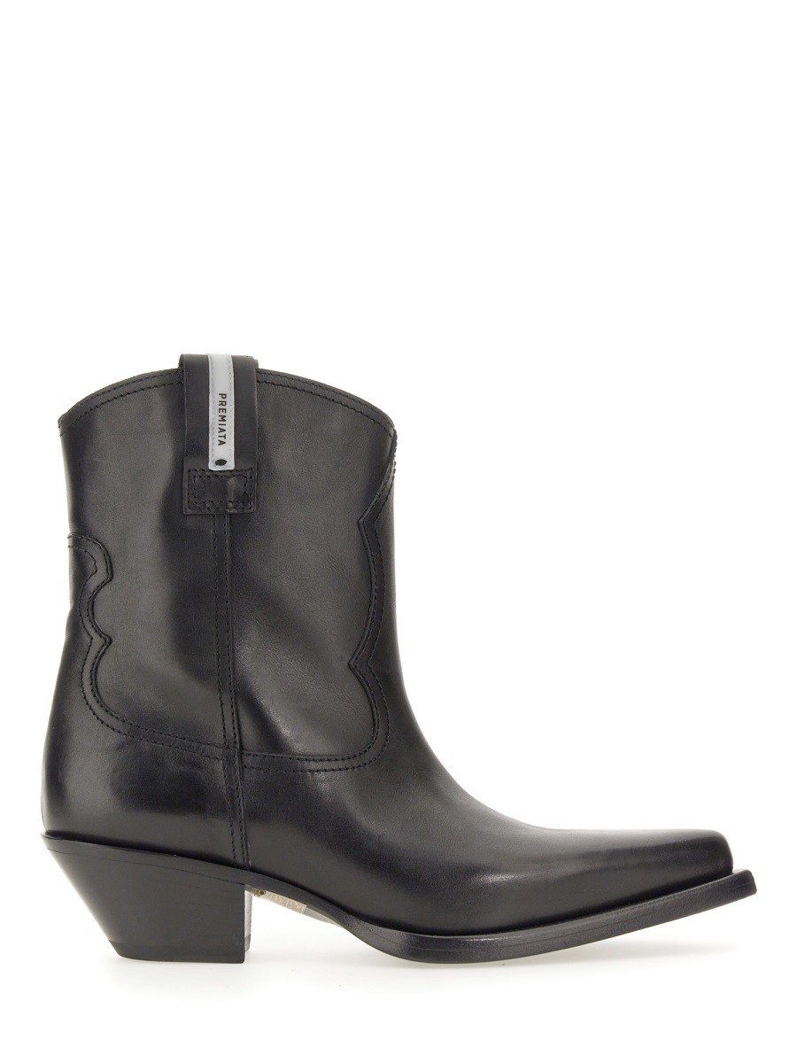 Discover the authentic Premiata women's TEXANESE BOOT in Black