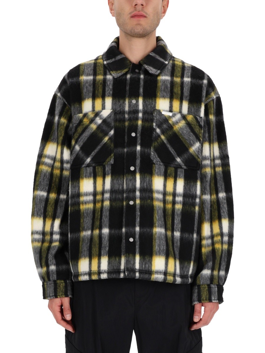 Refresh your wardrobe with the Represent men's "TEXTURED" OVERSHIRT in Black