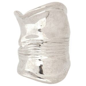 Explore the authentic JEAN PAUL GAULTIER women's "THE CRUSHED CAN" RING in Silver
