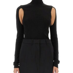 Refresh your wardrobe with the Helmut Lang women's TOP AIR in Black