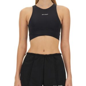 Refresh your wardrobe with the Palm Angels women's TOP AMERICA in Black