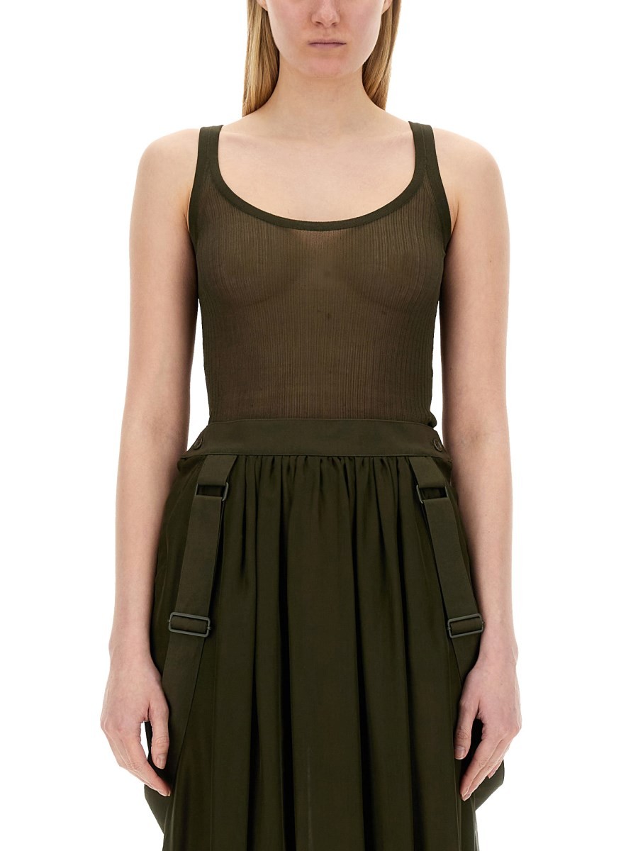 Elevate your look with the Max Mara women's TOP "BASTIA" in GREEN