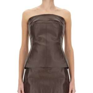 Discover the authentic RICK OWENS women's TOP BUSTIER in Brown