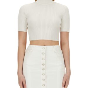 Refresh your wardrobe with the COURREGES women's TOP CROPPED in White