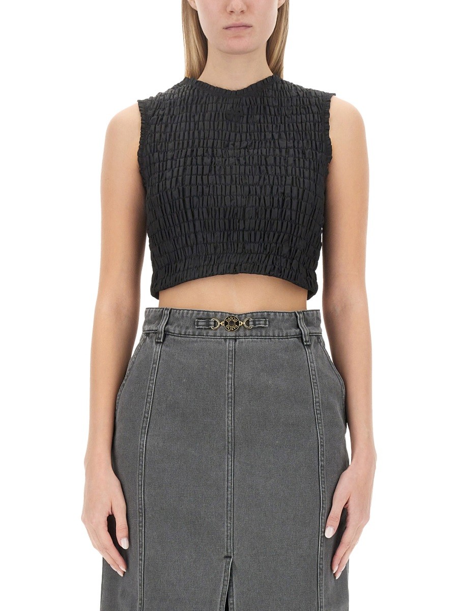 Discover the authentic PATOU women's TOP CROPPED in Black