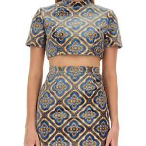Refresh your wardrobe with the Etro women's TOP CROPPED in MULTICOLOUR