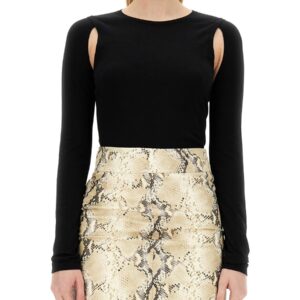 Discover the authentic Helmut Lang women's TOP CUT OUT in Black