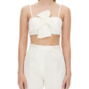 Elevate your look with the Max Mara women's TOP FEMME BRIDAL in White