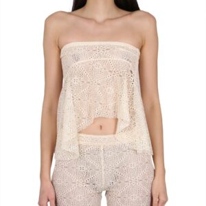 Discover the authentic Dsquared2 women's TOP IBIZA in POWDER