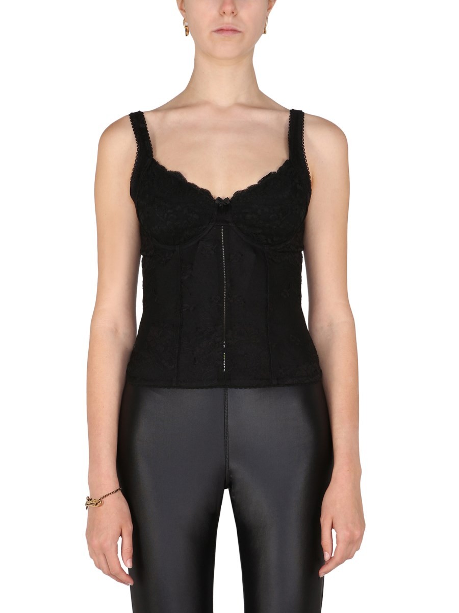 Discover the authentic Balenciaga women's TOP LINGERIE in Black