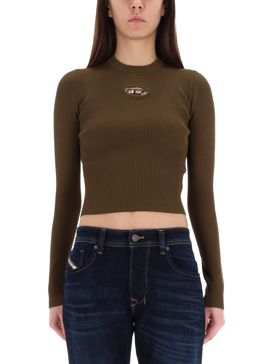 Refresh your wardrobe with the Diesel women's TOP "M-VALARI" in Brown