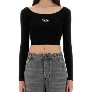 Discover the authentic Diesel women's TOP "M-VERA-LS" in Black