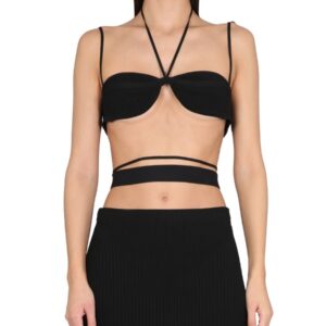 Discover the authentic ANDREADAMO women's TOP MINI in Black
