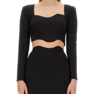 Discover the authentic STAUD women's TOP "ROPES" in Black