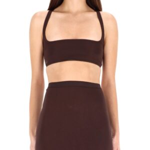 Discover the authentic RICK OWENS LILIES women's TOP "UNHORNY" in Brown