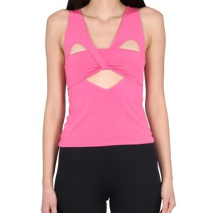 Refresh your wardrobe with the AMBUSH women's TOP WITH CUT OUT DETAILS in Fuchsia