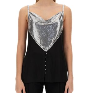 Discover the authentic paco rabanne women's TOP WITH INSERTS in MULTICOLOUR
