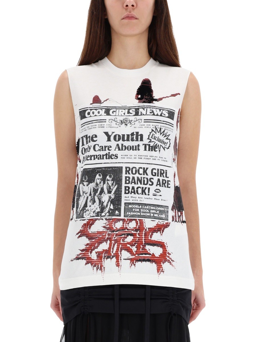 Refresh your wardrobe with the Dolce & Gabbana women's TOP WITH PRINT in White