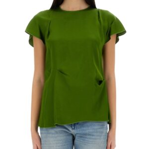 Explore the authentic Victoria Beckham women's TOPS WITH FOLDS in GREEN