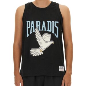 Elevate your look with the 3.PARADIS men's TOPS WITH LOGO in Black
