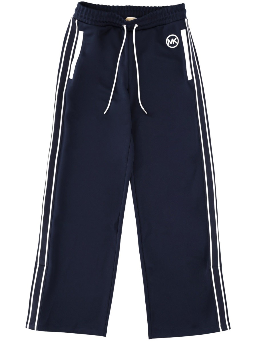Explore the authentic MICHAEL BY MICHAEL KORS women's TRACKSUIT PANTS WITH LOGO in Blue