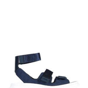 Refresh your wardrobe with the Alexander Mcqueen women's TREAD SANDALS in Blue
