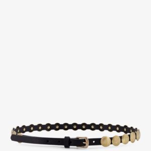 Discover the authentic Golden Goose Deluxe Brand women's Trinidad leather belt in Black