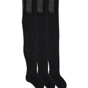 Refresh your wardrobe with the Dolce & Gabbana women's TRIPACK TIGHTS in Black