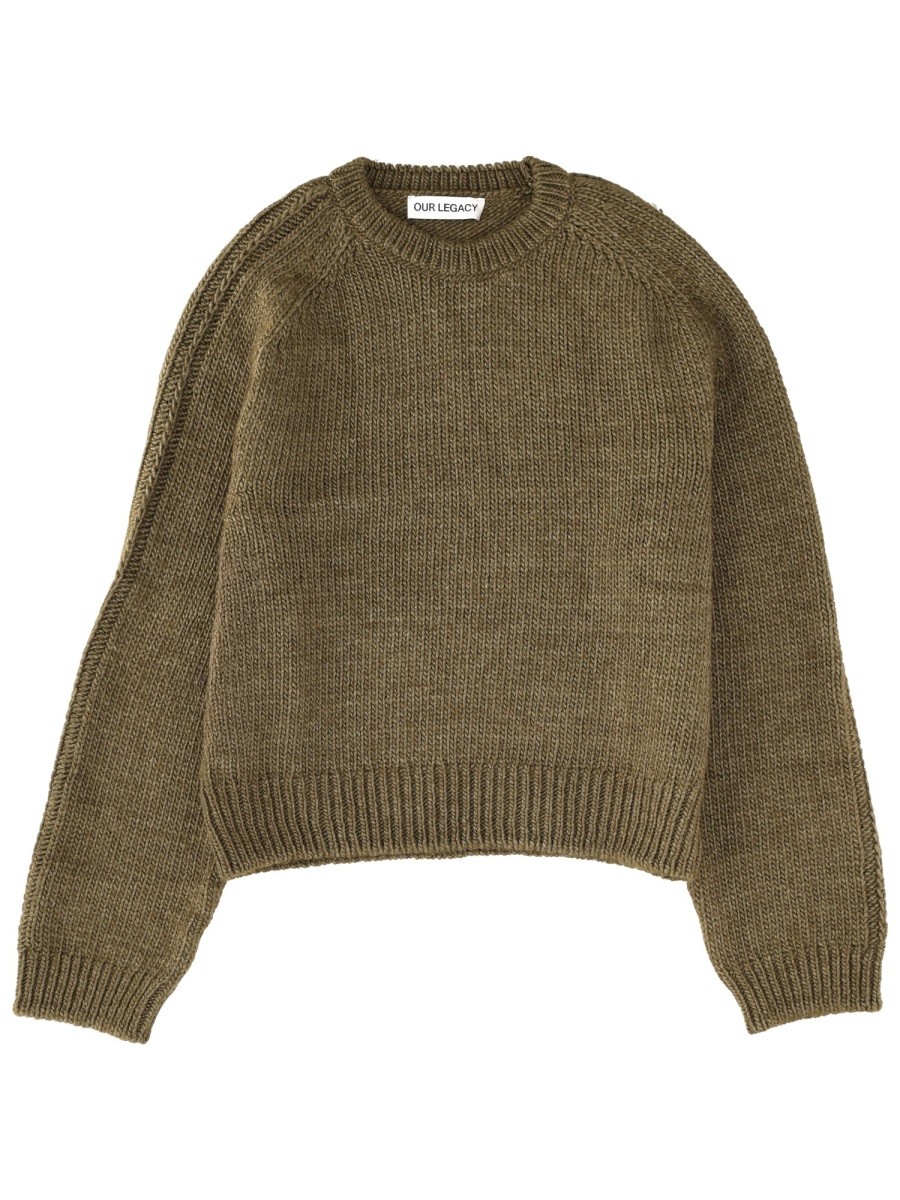 Explore the authentic Our Legacy men's "TRUE ROUNDNECK" SWEATER in GREEN