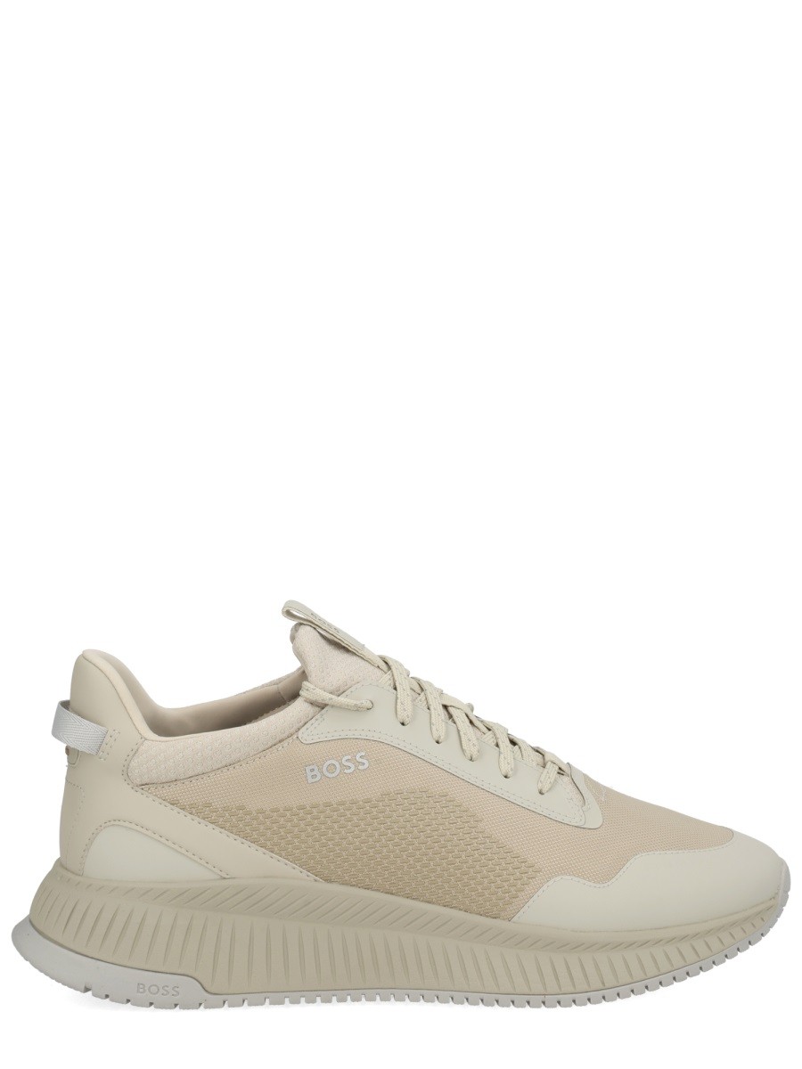 Discover the authentic Boss men's "TTNM EVO" SNEAKER in beige