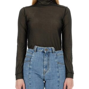 Explore the authentic Maison Margiela women's TURTLENECK BODYSUIT in Black