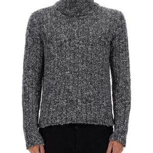 Refresh your wardrobe with the Dolce & Gabbana men's TURTLENECK PULLOVER in Grey