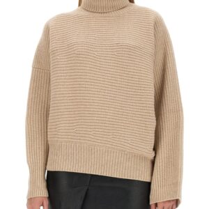 Explore the authentic stella mccartney women's TURTLENECK SHIRT in beige