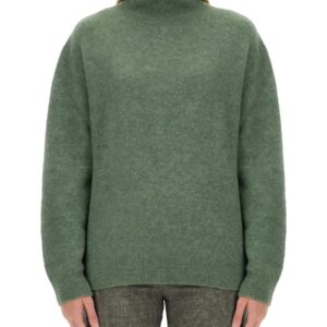 Discover the authentic ALYSI women's TURTLENECK SHIRT in GREEN
