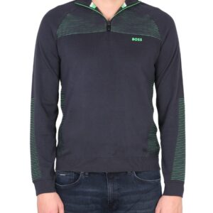 Discover the authentic Boss men's TURTLENECK SHIRT in Blue