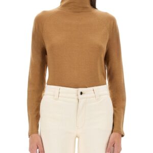 Refresh your wardrobe with the KITON women's TURTLENECK SHIRT in BUFF