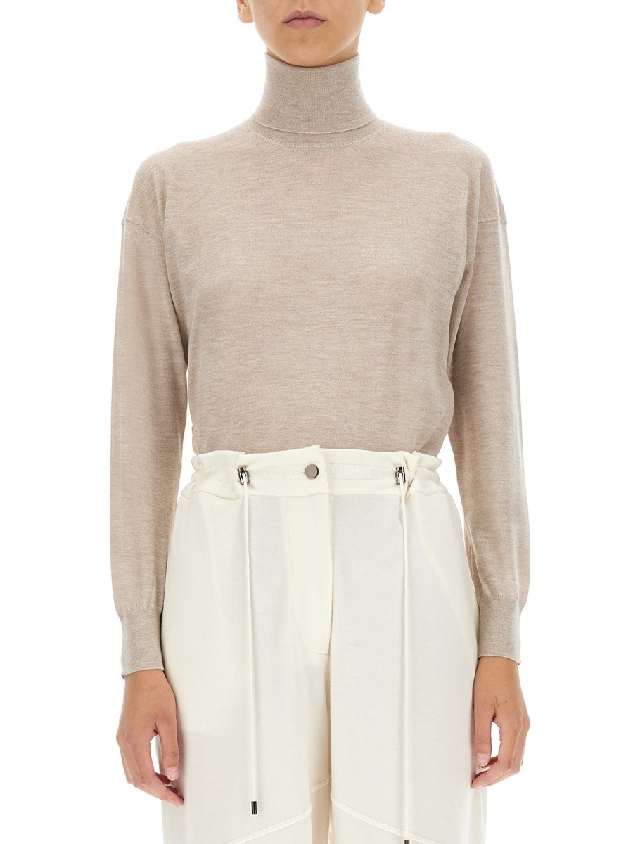 Refresh your wardrobe with the TOM FORD women's TURTLENECK SHIRT in beige