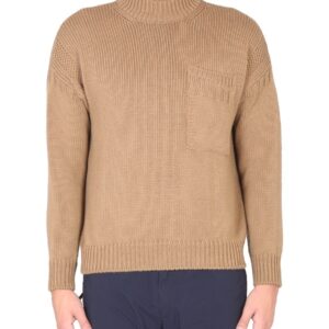 Discover the authentic TEN C men's TURTLENECK SHIRT in beige