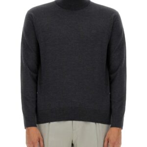 Refresh your wardrobe with the Etro men's TURTLENECK WITH EMBROIDERY in CHARCOAL