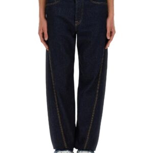 Discover the authentic Lanvin men's TWISTED JEANS in Blue