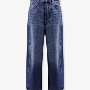 Discover the authentic Givenchy men's Twisted stone-washed denim jeans in Dark Blue