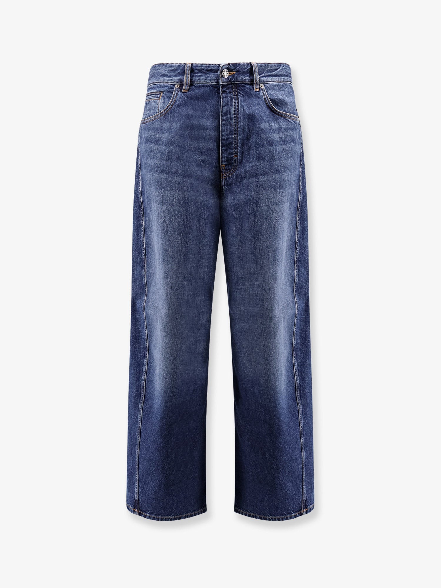 Discover the authentic Givenchy men's Twisted stone-washed denim jeans in Dark Blue