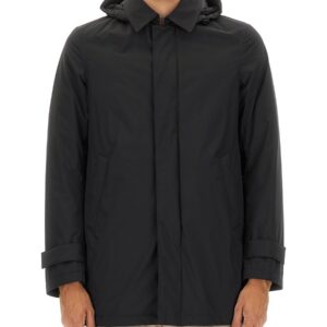 Explore the authentic Herno men's TWO-LAYER "WINDSTOPPER" LONG PARKA in Black