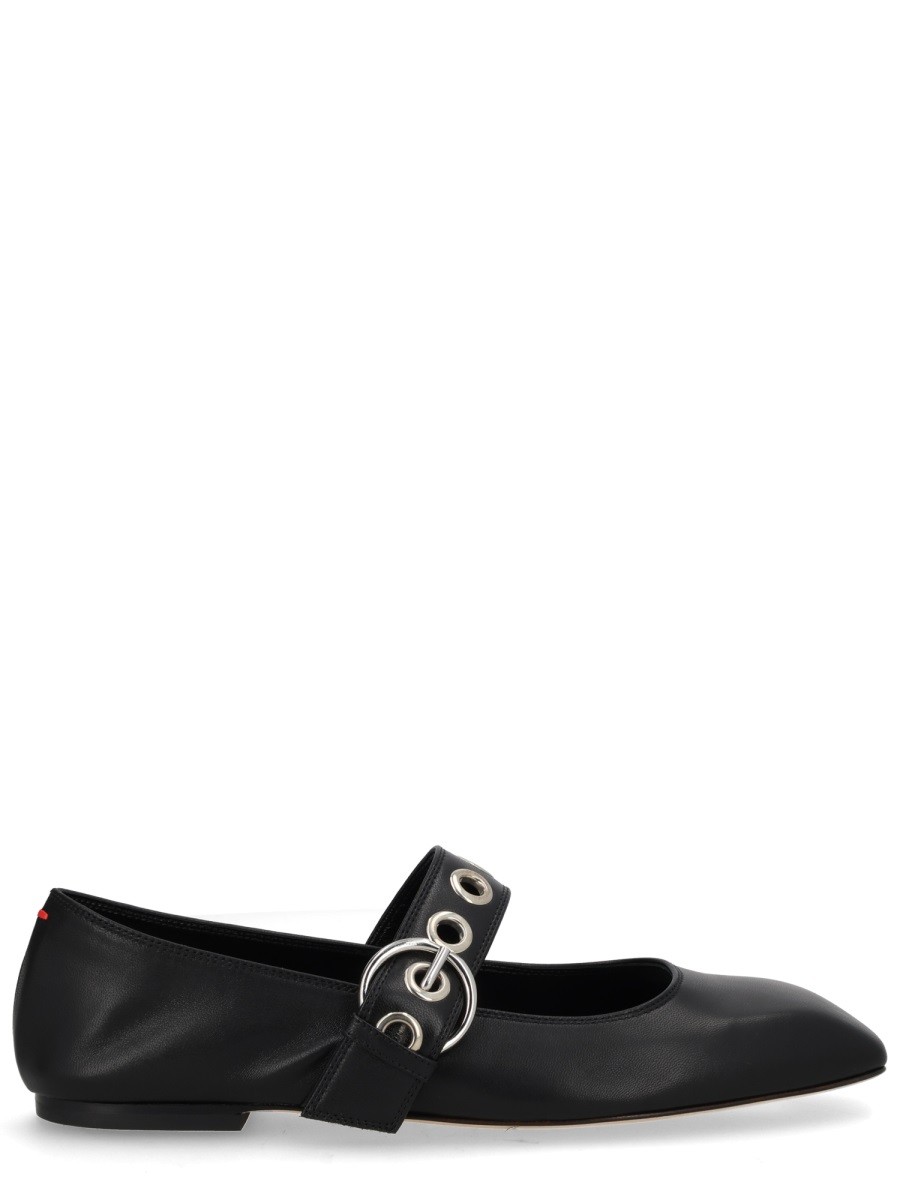 Discover the authentic AEYDE women's "UMA MARY-JANE" SHOE WITH EYELETS in Black