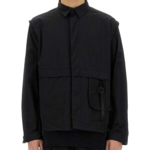 Discover the authentic ALPHA INDUSTRIES men's "UTILITY" OVERSHIRT in Black
