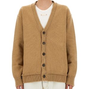 Refresh your wardrobe with the Maison Margiela men's V-NECK CARDIGAN in beige
