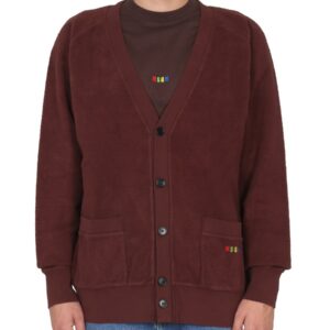 Discover the authentic msgm men's V-NECK CARDIGAN in Brown