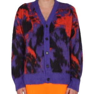 Discover the authentic msgm men's V-NECK CARDINAGAN in MULTICOLOUR