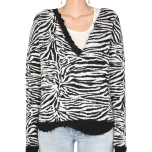 Explore the authentic Saint Laurent women's V-NECK SWEATER in MULTICOLOUR
